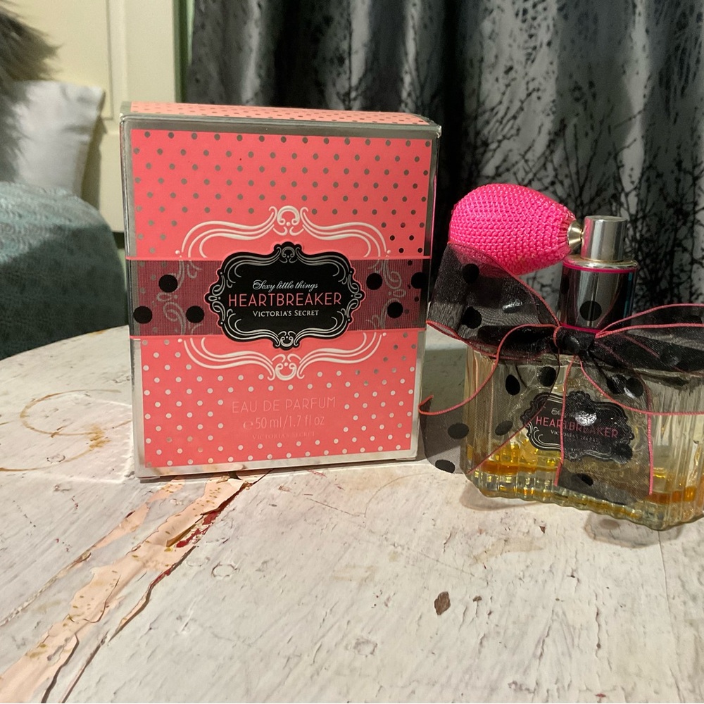 Collectible Victoria's Secret Heartbreaker Eau de Parfum bottle and original box